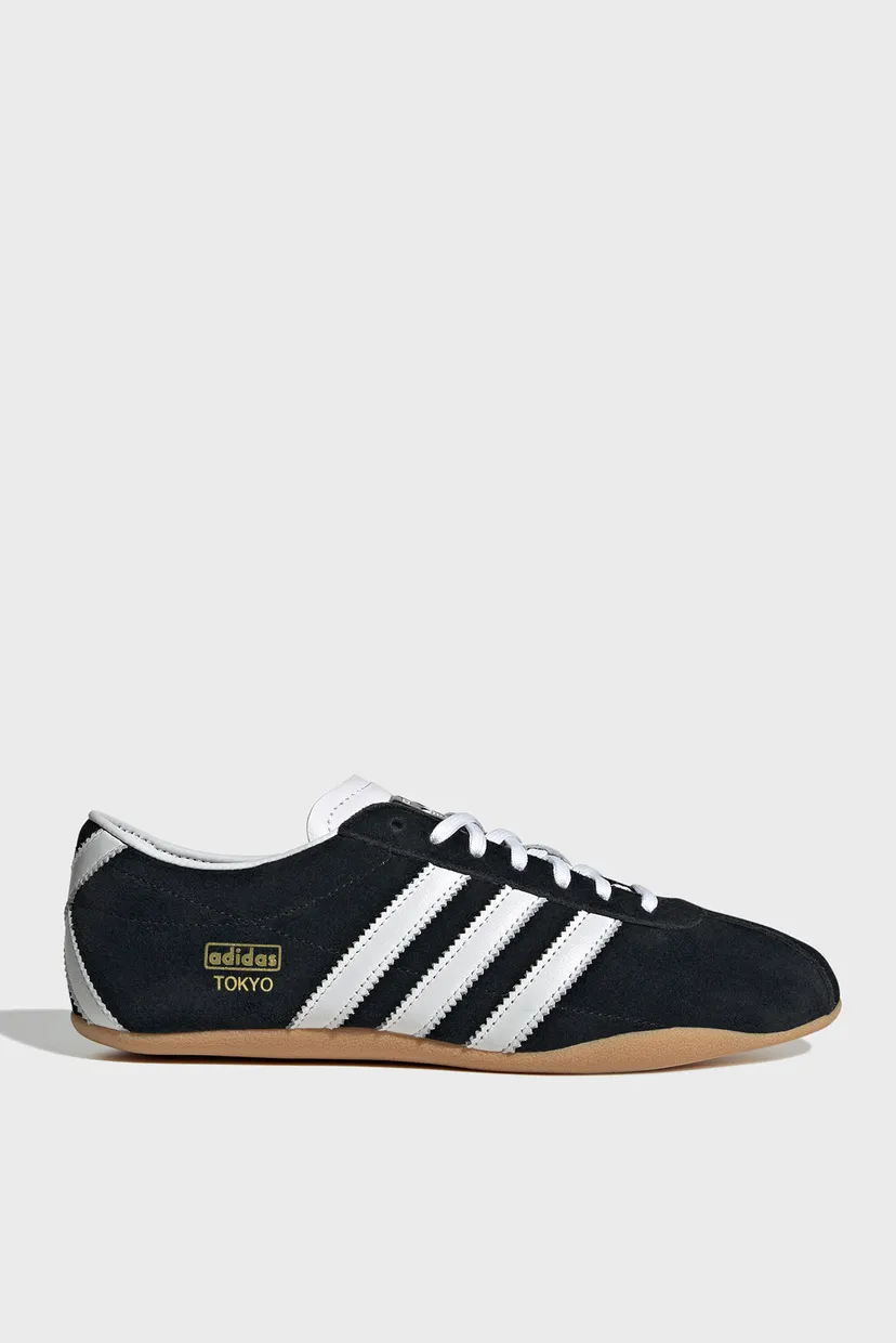 Женские черные замшевые кроссовки Tokyo adidas JI0183 — MD-Fashion