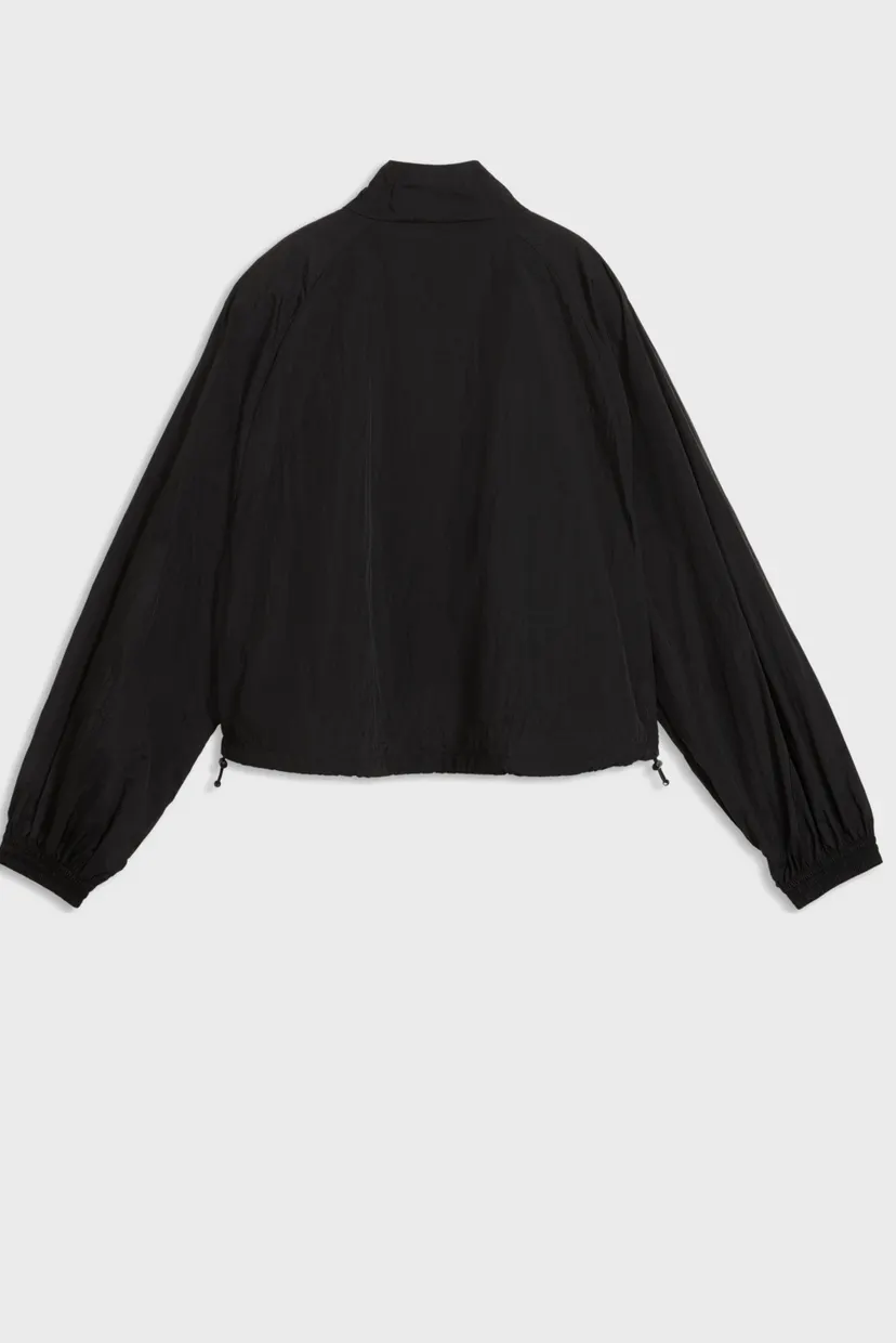 Жіноча чорна куртка HER Relaxed Woven Full-Zip Jacket Women 5