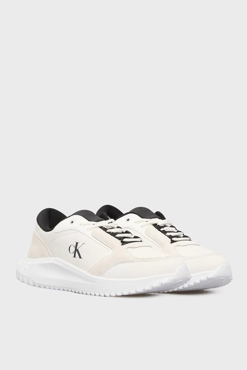 Мужские белые кожаные кроссовки EVA RUNNER LOW MG WMM 3
