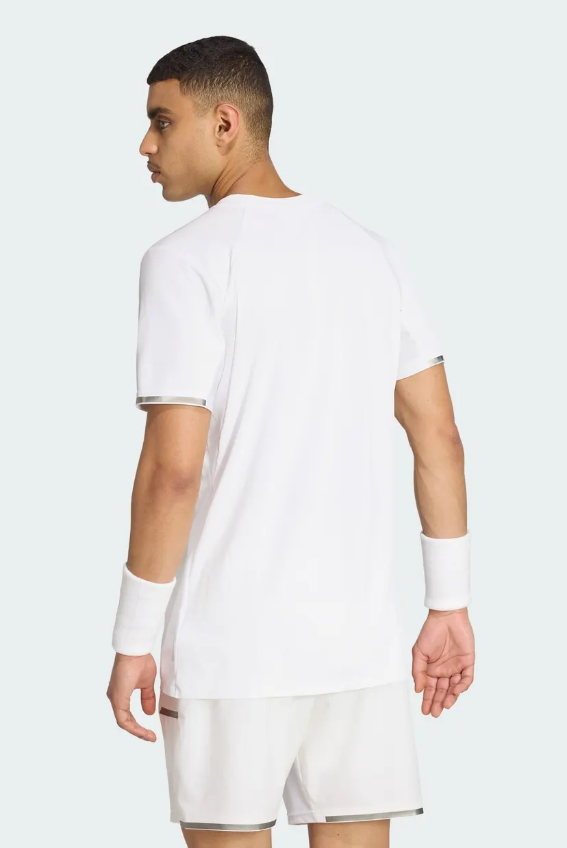 Чоловіча біла футболка TENNIS CLIMACOOL + FREELIFT PRO 3