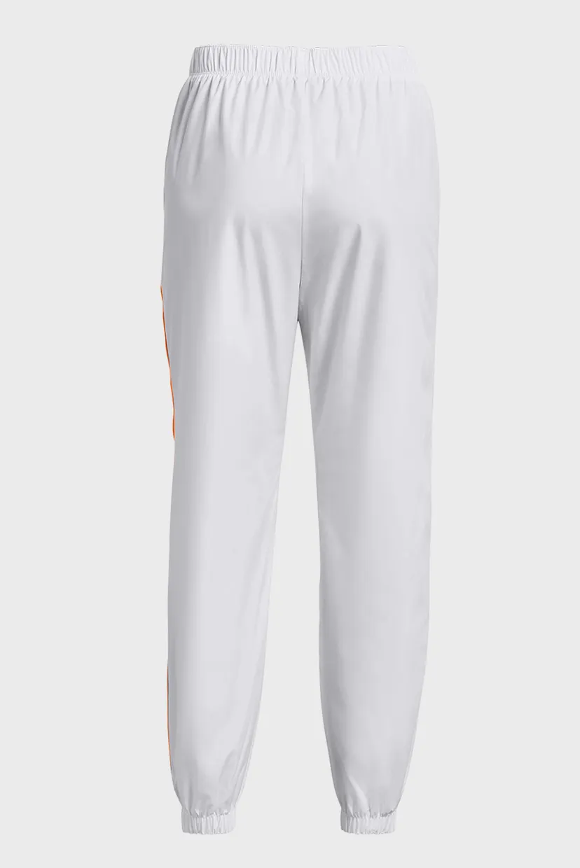 Женские белые спортивные брюки UA Rush Woven Pant 6