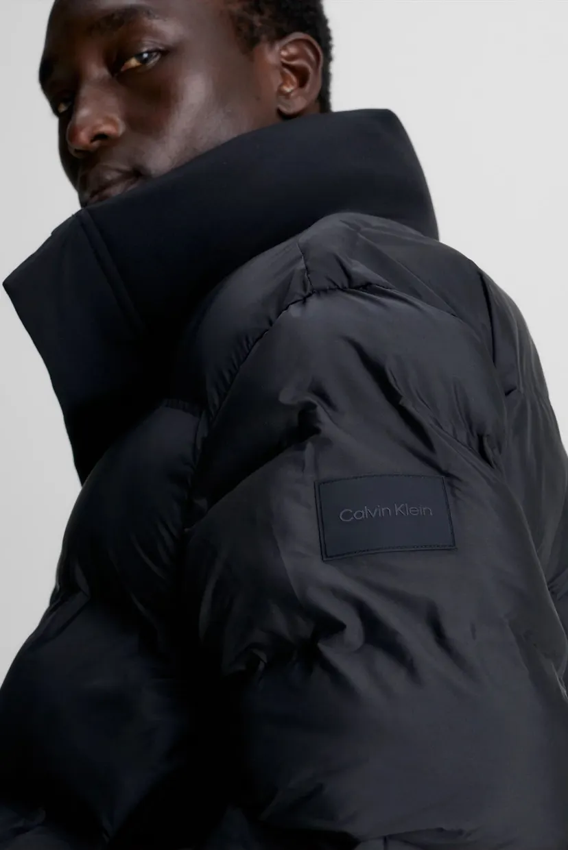 Мужская черная куртка MIX MEDIA QUILT JACKET 4