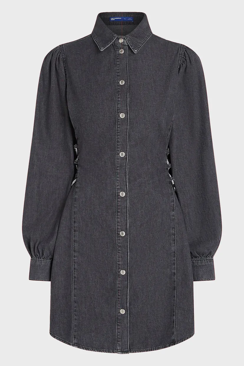 Жіноча темно-сіра джинсова сукня KLJ DENIM TIED DRESS 5