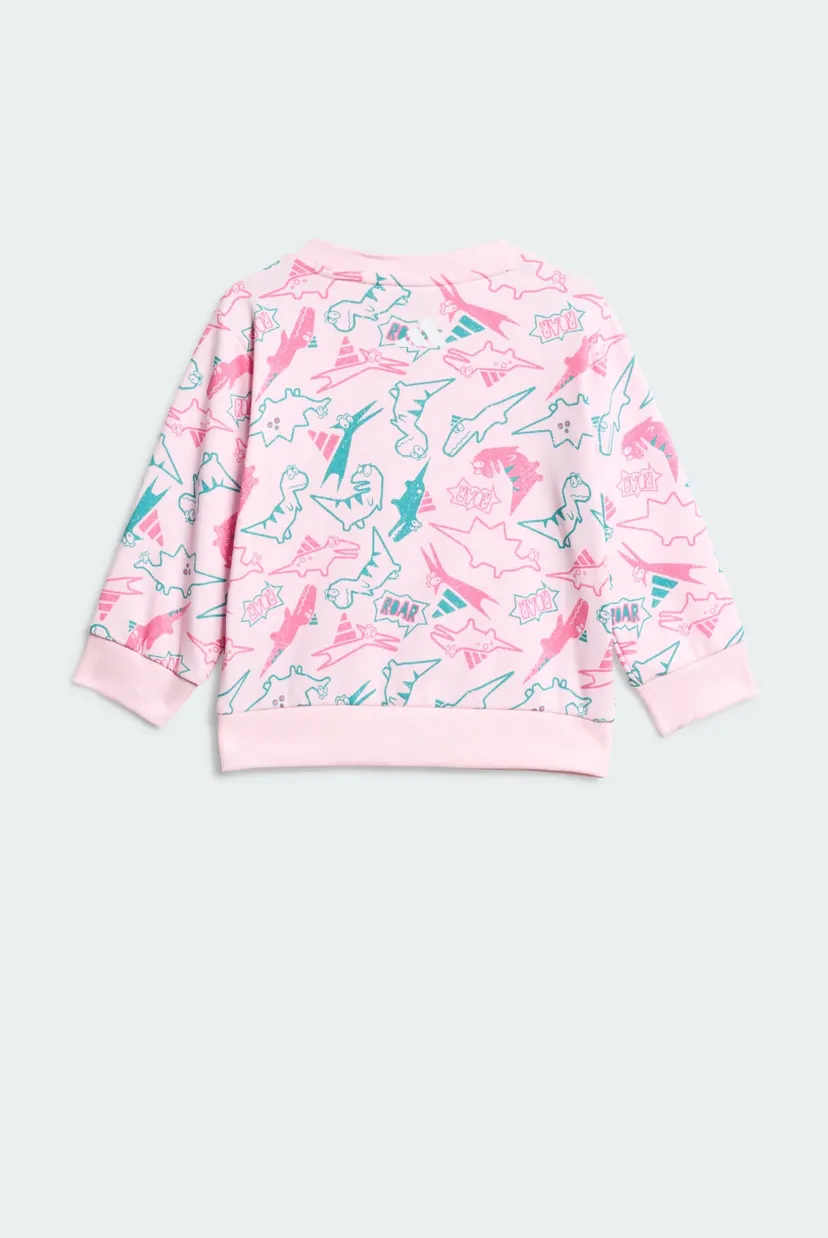 Детский пудровый спортивный костюм (свитшот, брюки) Seasonal Essentials Adiraptor French Terry Kids 3