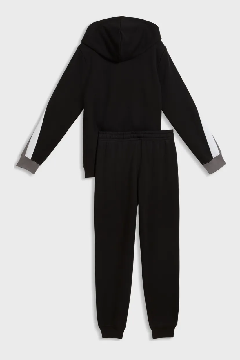 Детский черный спортивный костюм (худи, брюки) Essentials Colourblocked Full-Zip Tracksuit Youth 5