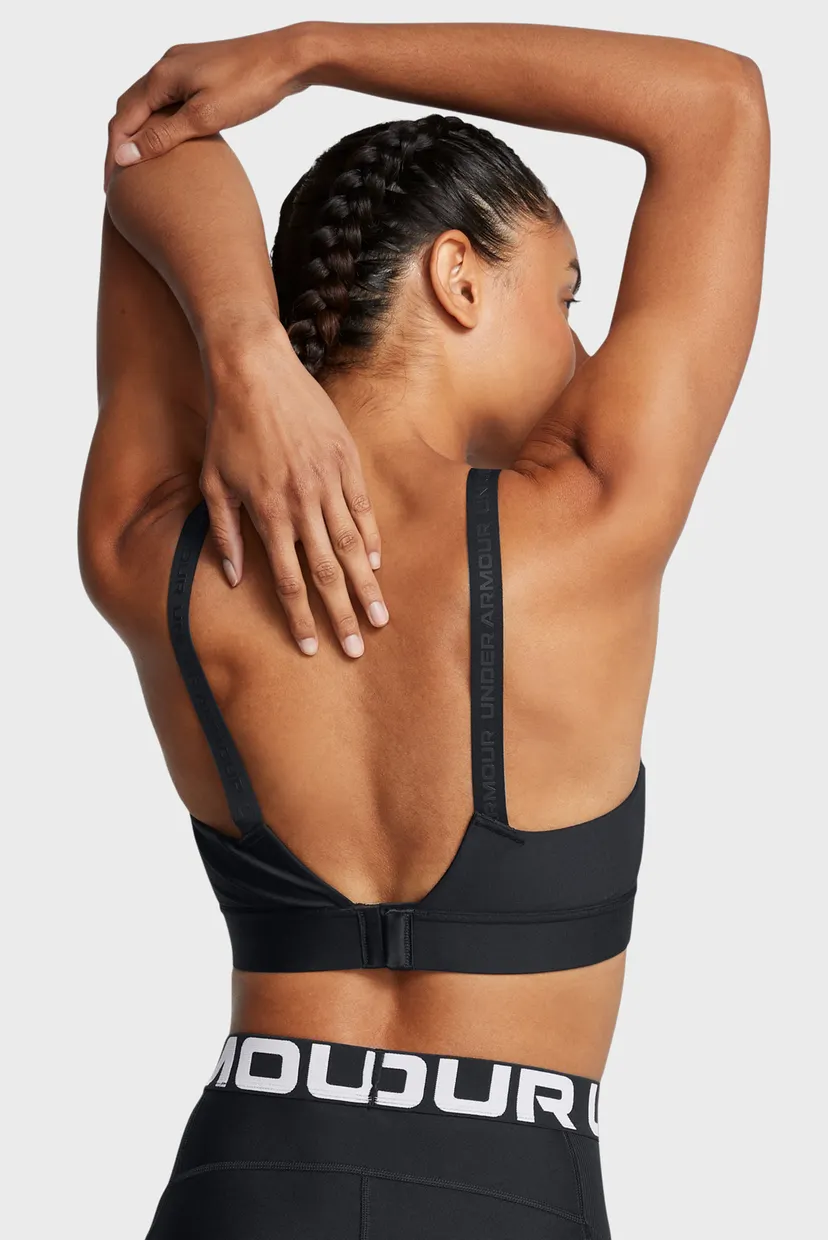 Женский черный топ UA Infinity Mid 2.0 Bra 3