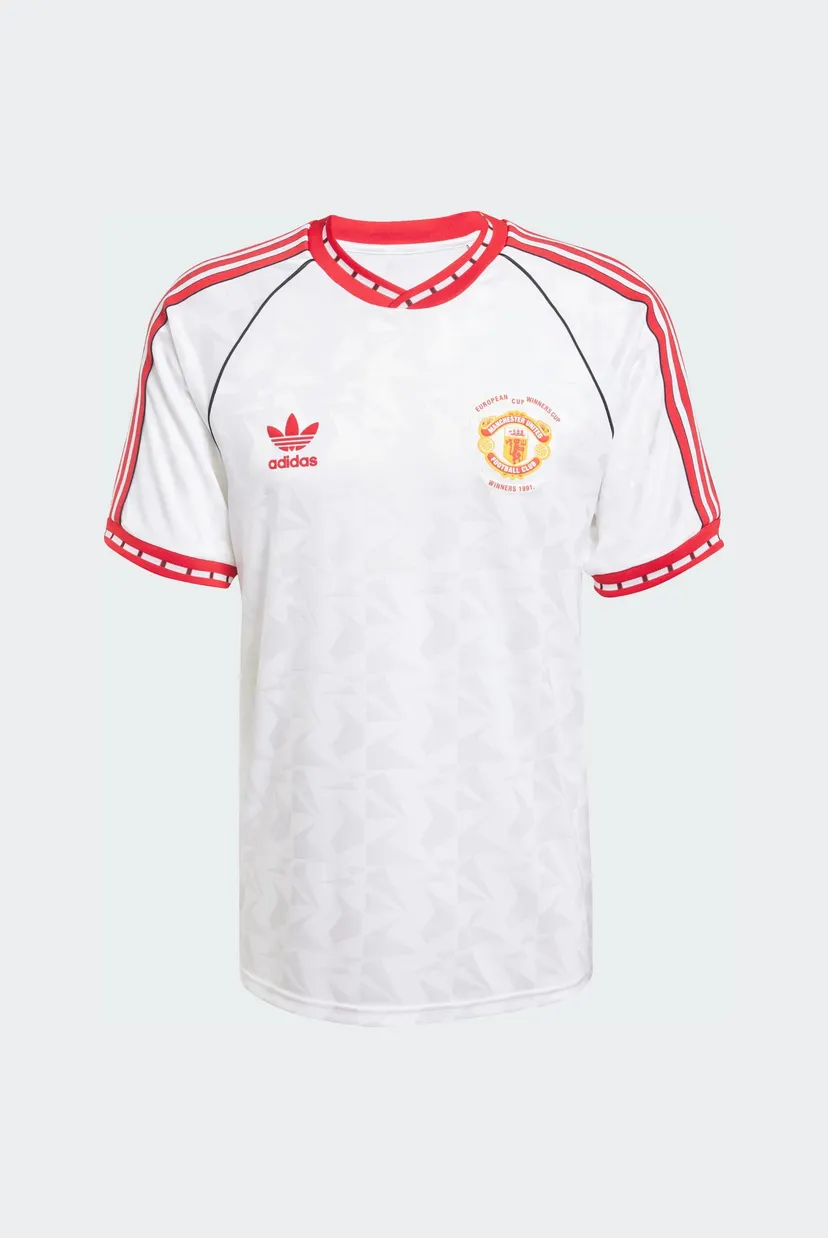 Чоловіча біла футболка з візерунком Manchester United '91 6