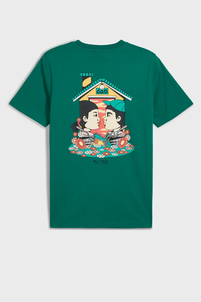 Чоловіча зелена футболка PUMA x SQUID GAME Tee Men 7