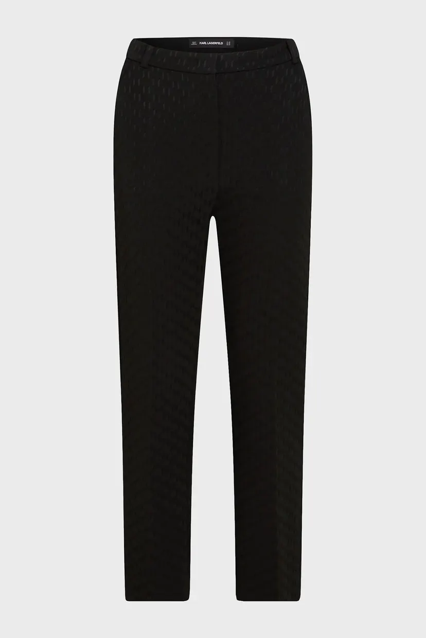 Жіночі чорні брюки з візерунком MONOGRAM SUIT PANTS 5