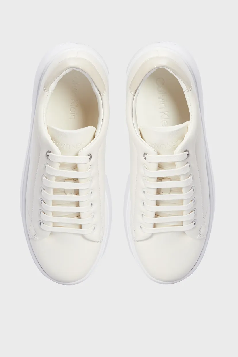 Женские белые сникерcы BUBBLE CUPSOLE LACE UP 4