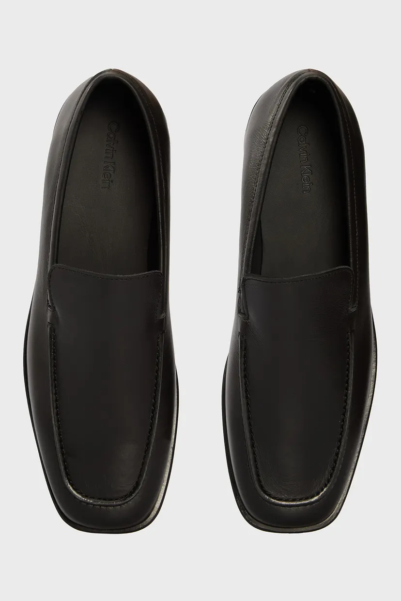 Женские черные кожаные лоферы FLAT LOAFER - TUMBLE L 4