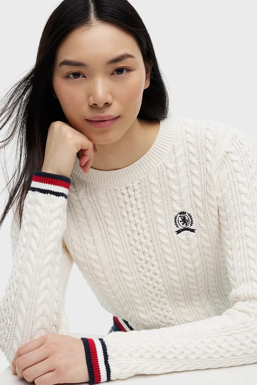 Жіночий білий джемпер RWB TIPPING SWEATER 4