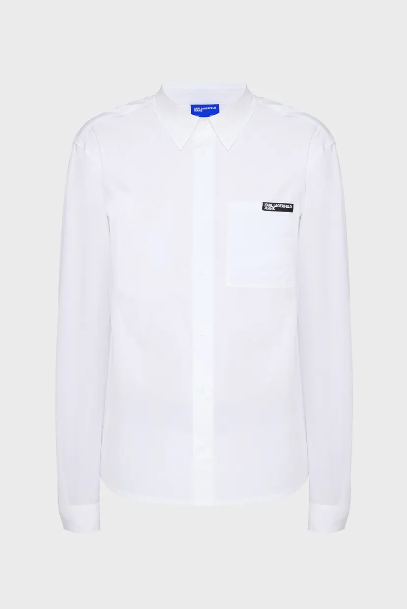 Мужская белая рубашка poplin 5