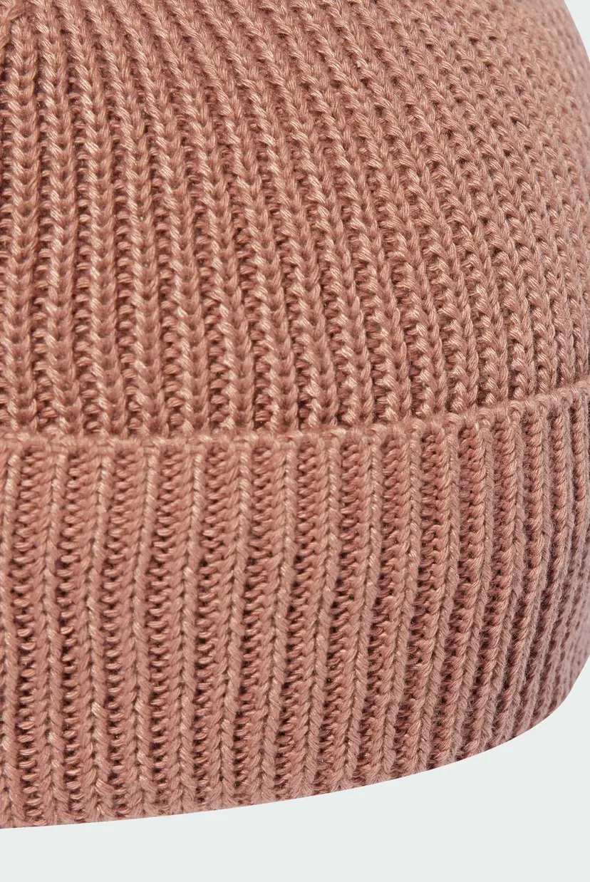 Розовая шапка Everyday Icons Beanie With Tonal Metal Trefoil 3
