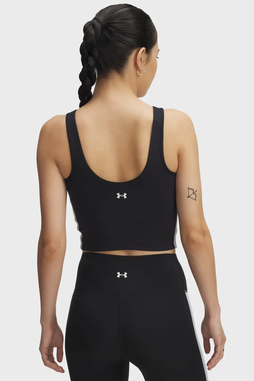 Женский черный топ UA Motion Sport Tape Tank 3