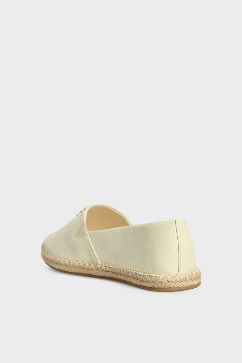Женские белые кожаные эспадрильи TH LOGO LEATHER ESPADRILLE 5