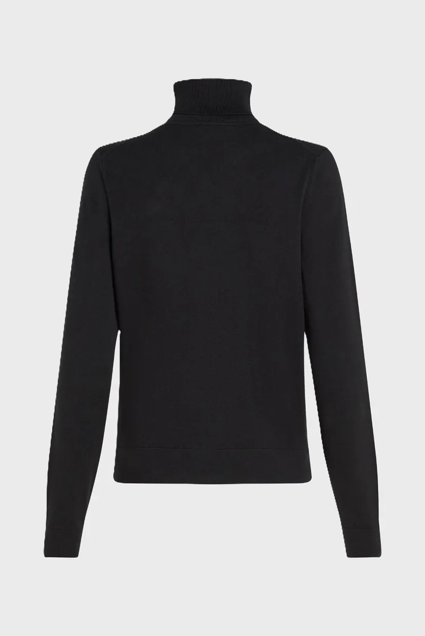 Жіночий чорний гольф CO JERSEY STITCH R-NK LS SWT 5