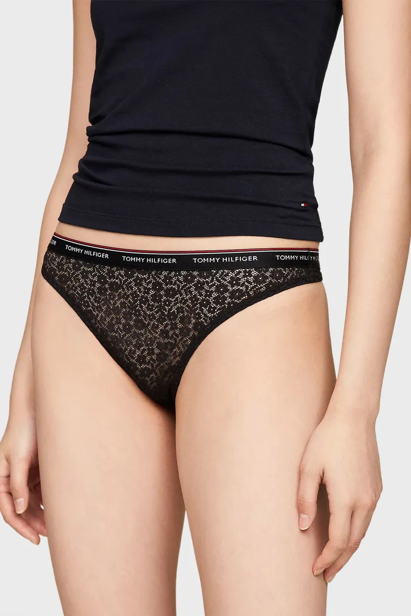Жіночі трусики з візерунком (3 шт) PACK THONG LACE 3