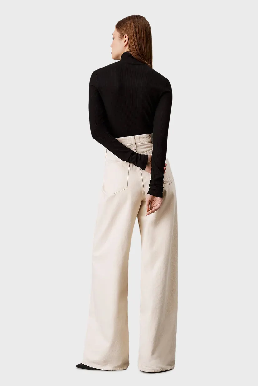 Жіночий чорний гольф MODAL RIB MOCK-NECK TOP 3