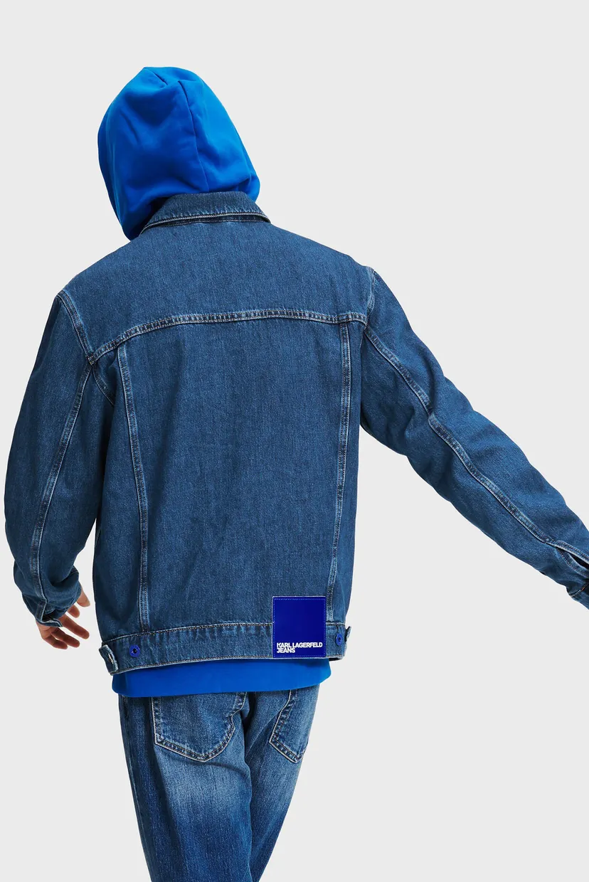 Мужская синяя джинсовая куртка regular jacket 3