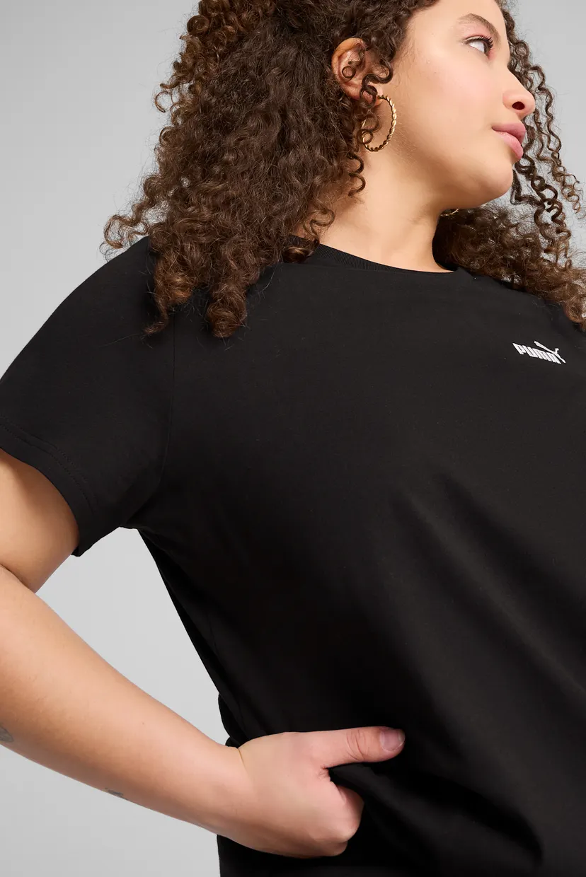 Женская черная футболка ESS Small No. 1 Logo Tee Women 5