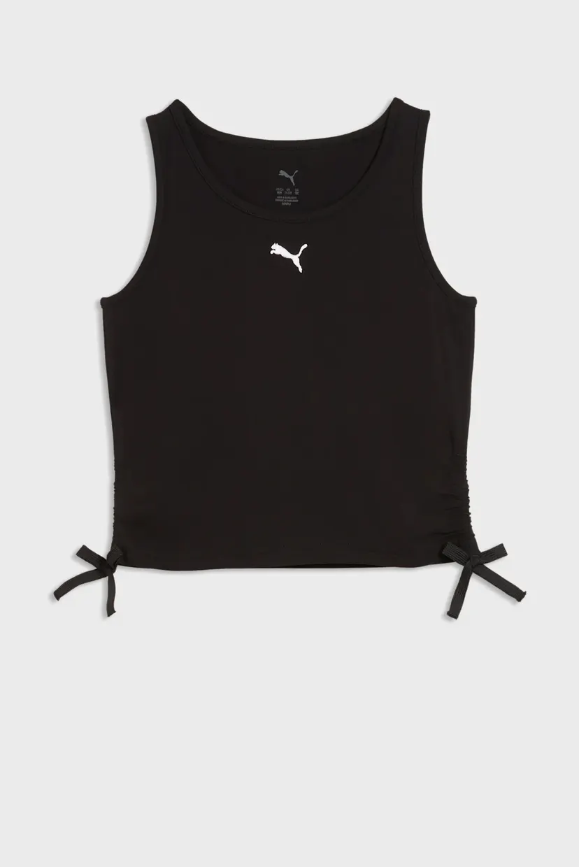 Дитяча чорна майка Essentials Slim Knotted Tank Youth 4