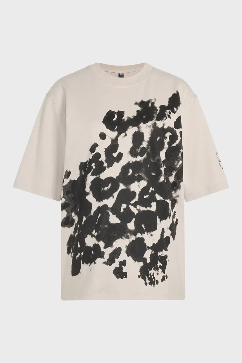 Женская бежевая футболка с узором adidas by Stella McCartney Graphic Tee 6