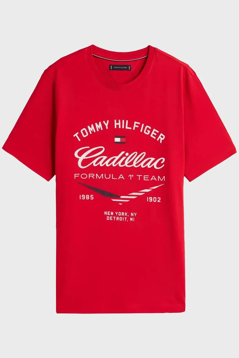 Чоловіча червона футболка TH x Cadillac Formula 1® Team 6