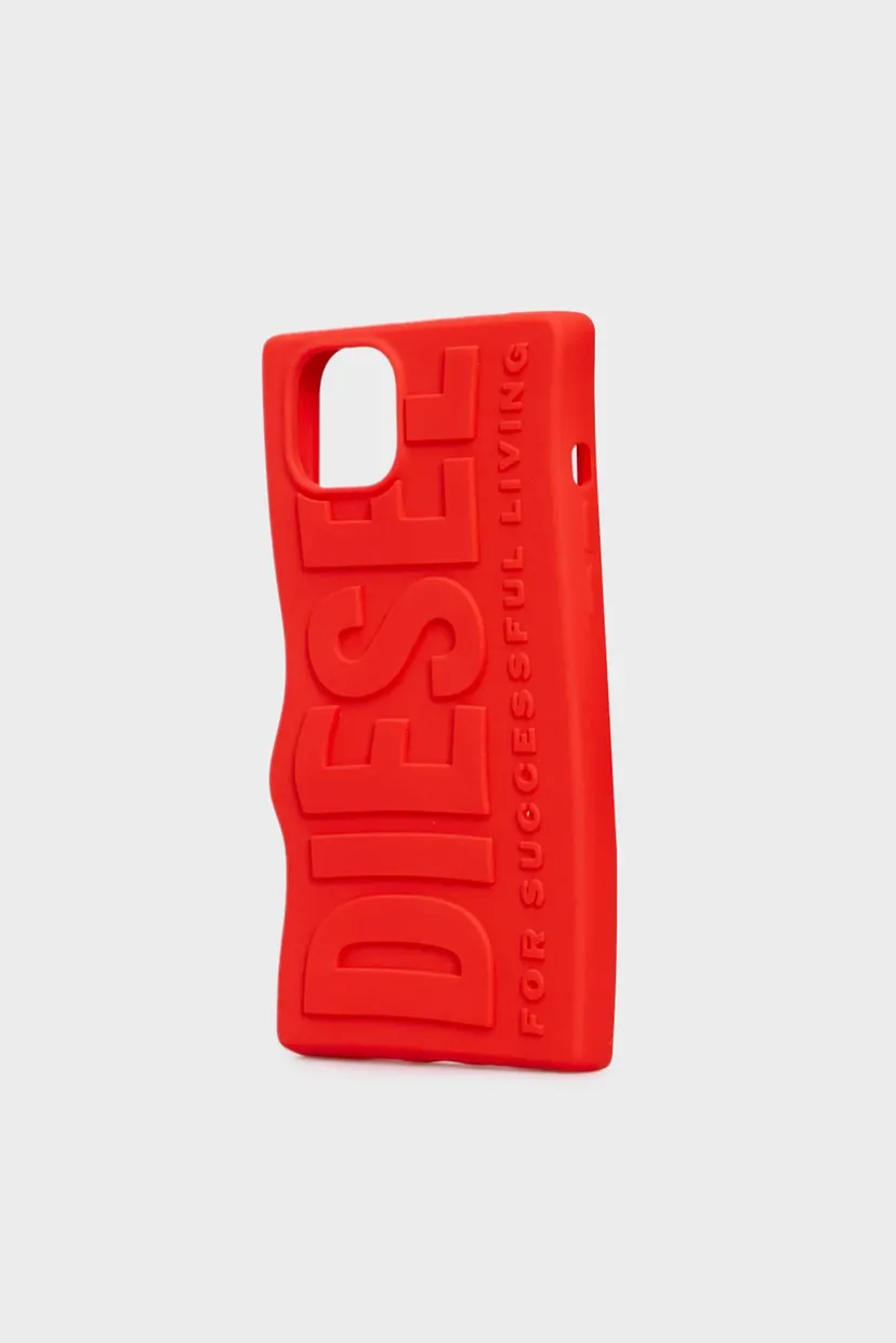 Красный чехол для телефона Diesel Silicone Case iP 15 Plus 4