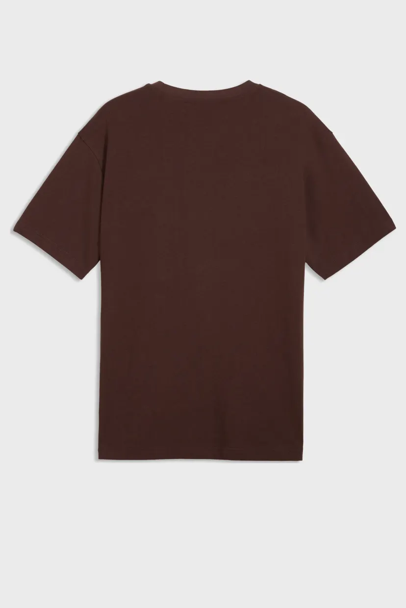 Мужская коричневая футболка Essentials Elevated Cat Logo Relaxed Tee Men 5