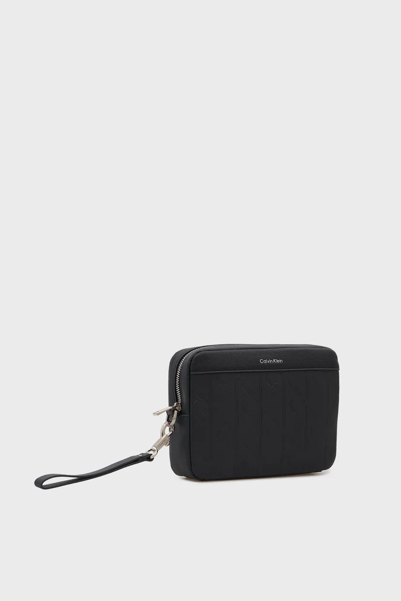 Чоловічий чорний шкіряний гаманець EMBLEM AOP COATED BILLFOLD 3