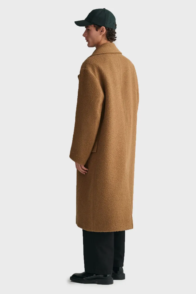 Мужское коричневое шерстяное пальто OVERSIZED DB WOOL COAT 3