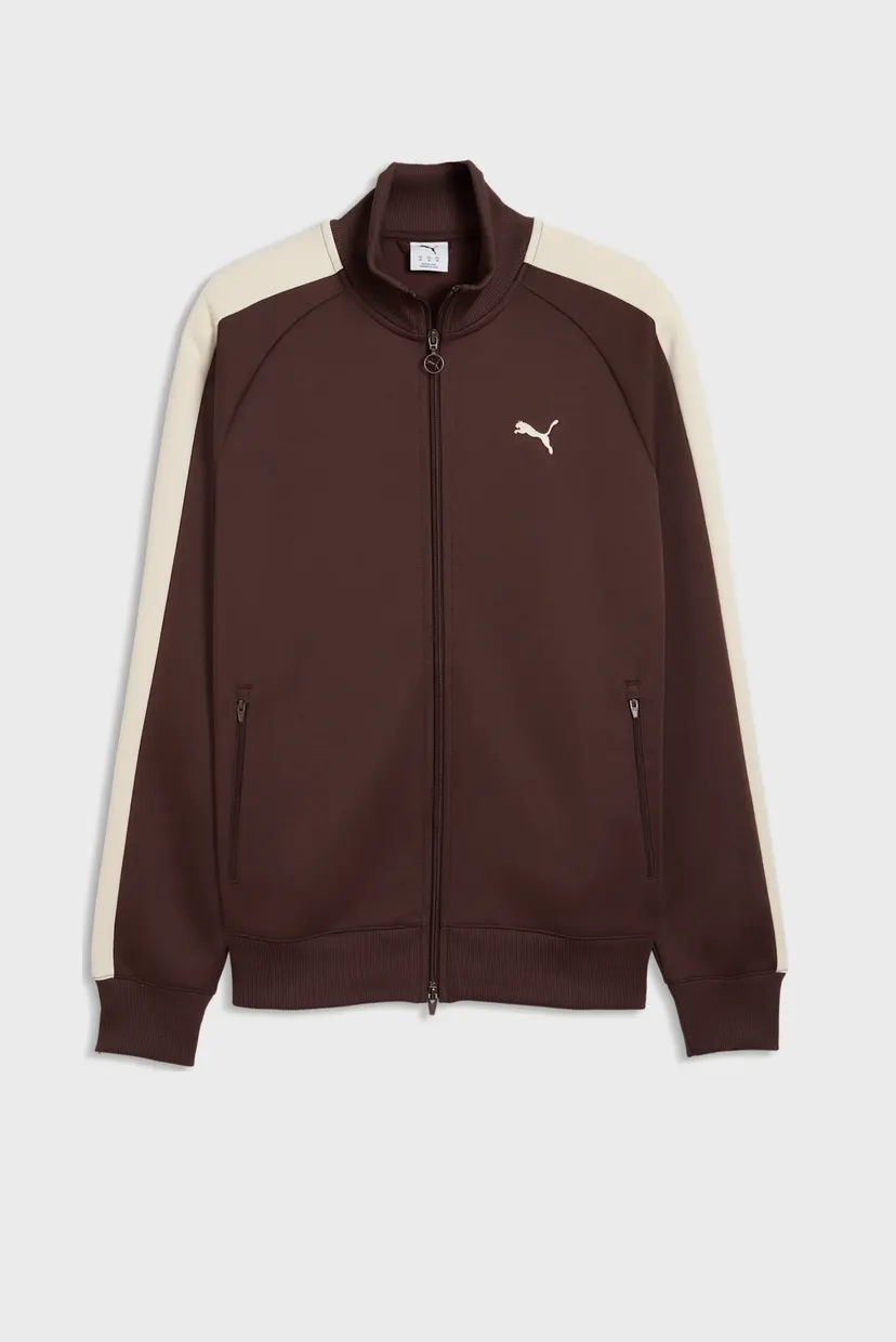 Мужская коричневая спортивная кофта T7 ALWAYS ON Track Jacket Men 4