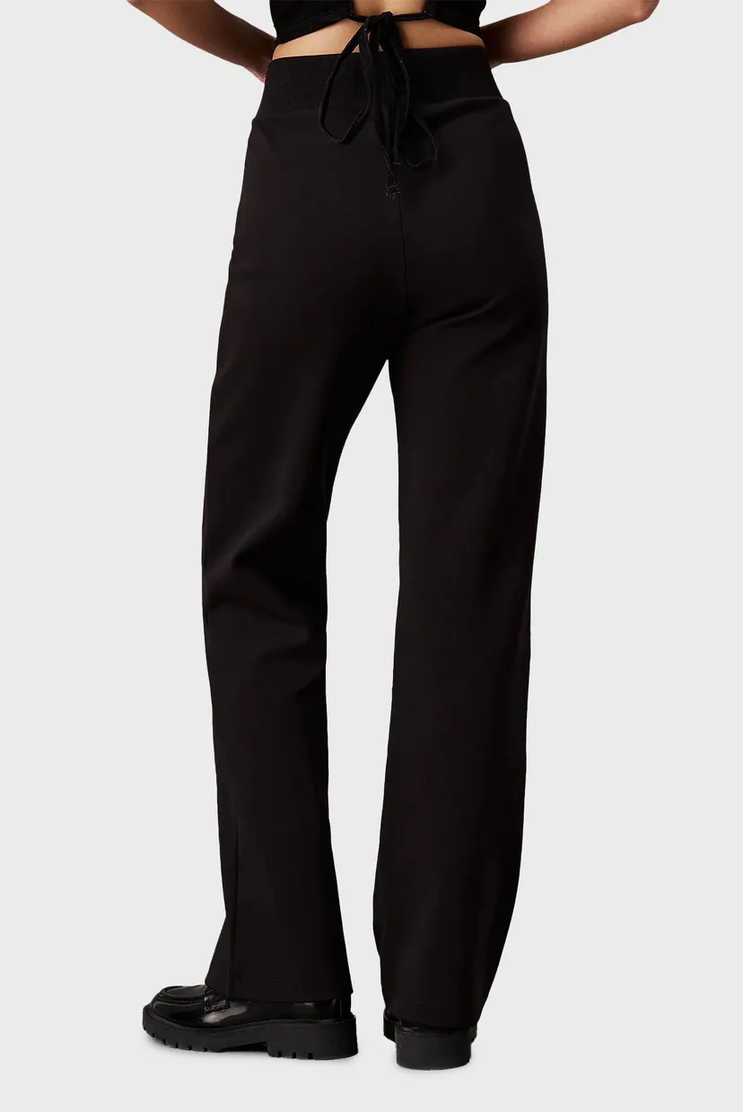 Жіночі чорні спортивні штани SATIN APPLIQUE JOG 3