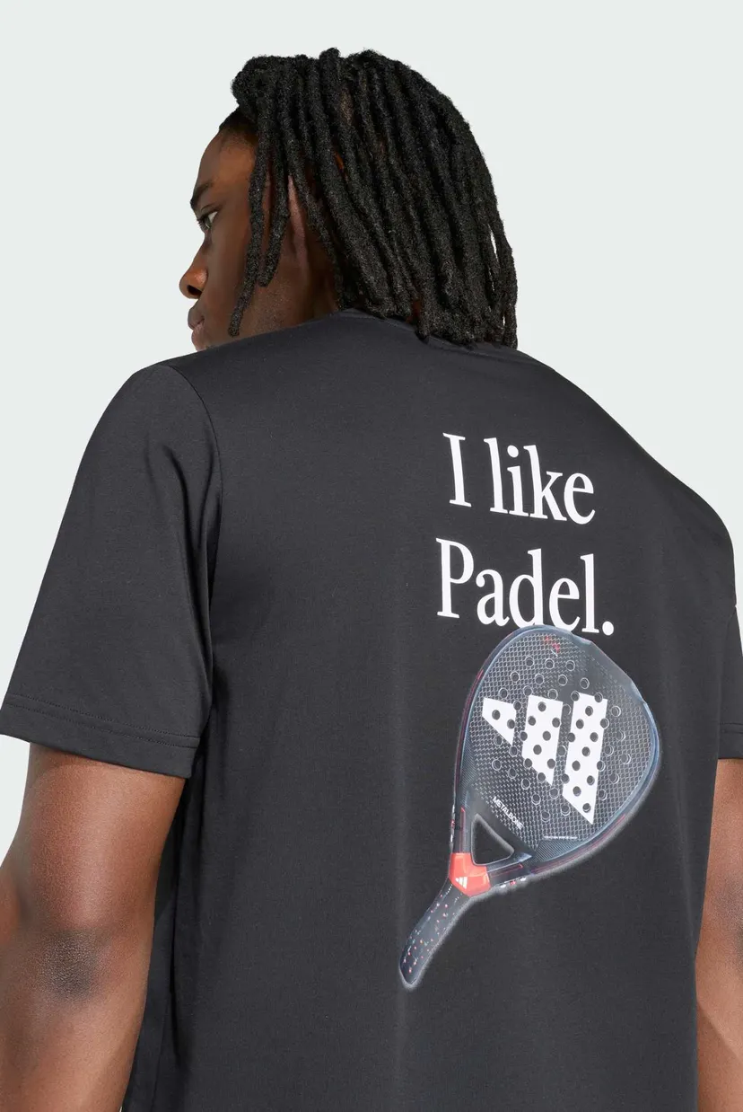 Чоловіча чорна футболка PADEL CATEGORY GRAPHIC 4