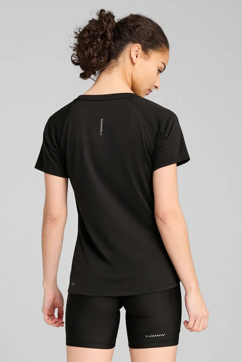 Женская черная футболка VELOCITY Tri-Blend Running Tee Women 3
