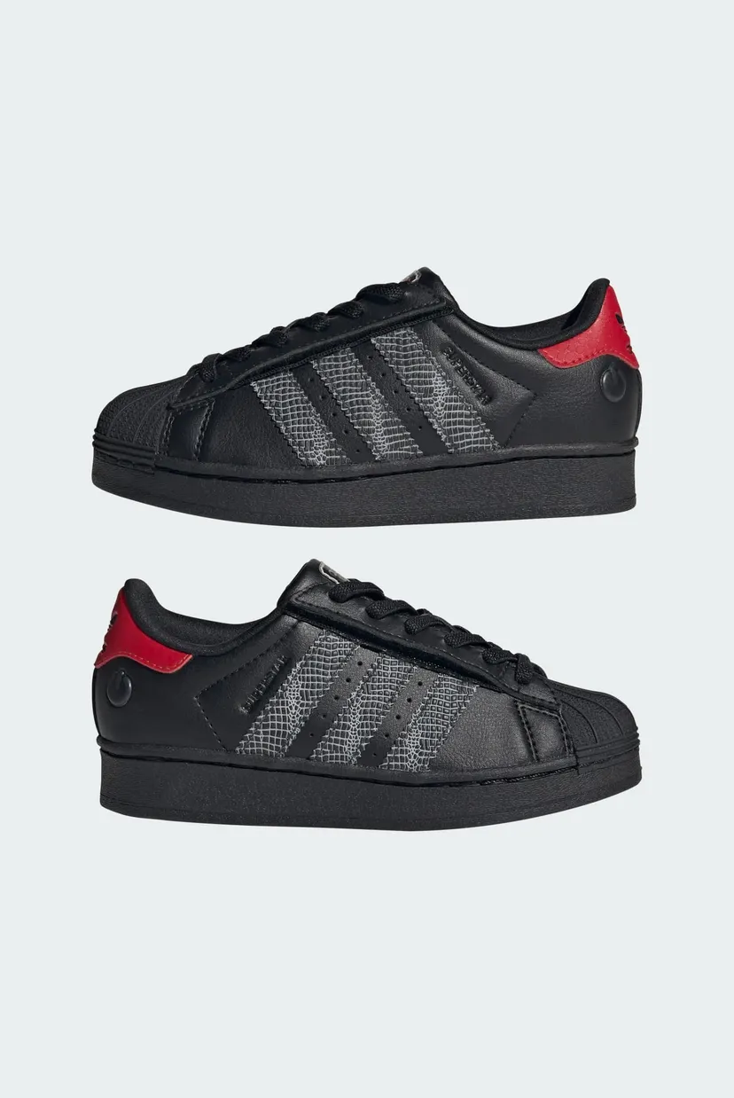 Дитячі чорні снікерси SUPERSTAR LED LIGHTS COMFORT CLOSURE ELASTIC LACE 7