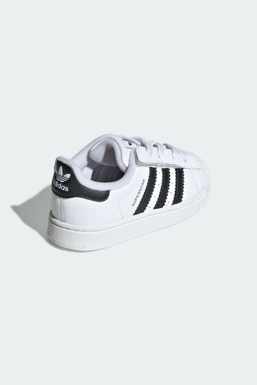 Дитячі білі снікерси Superstar II Elastic Lace Kids 5