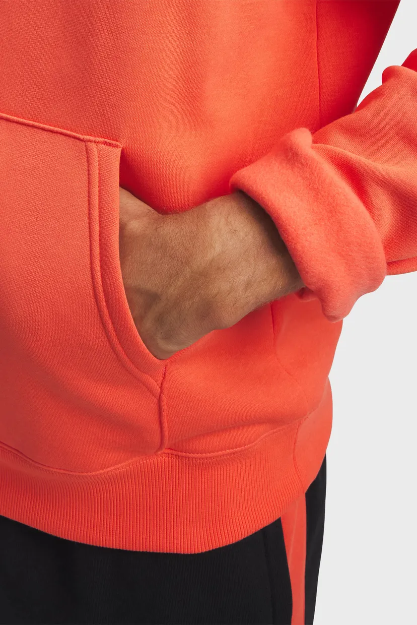 Чоловіче помаранчеве худі UA Rival Fleece Nov Hoodie 3