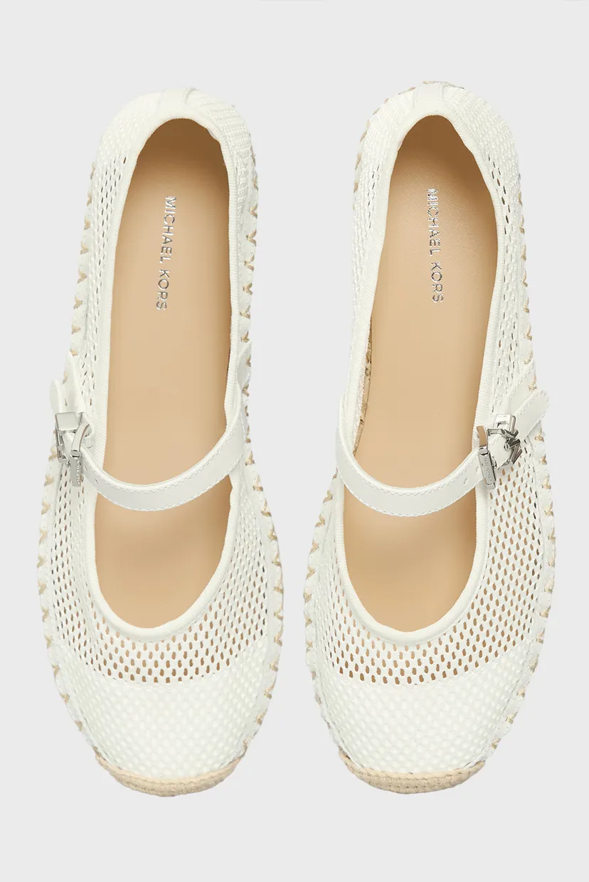 Жіночі білі балетки BALLET ESPADRILLE 4