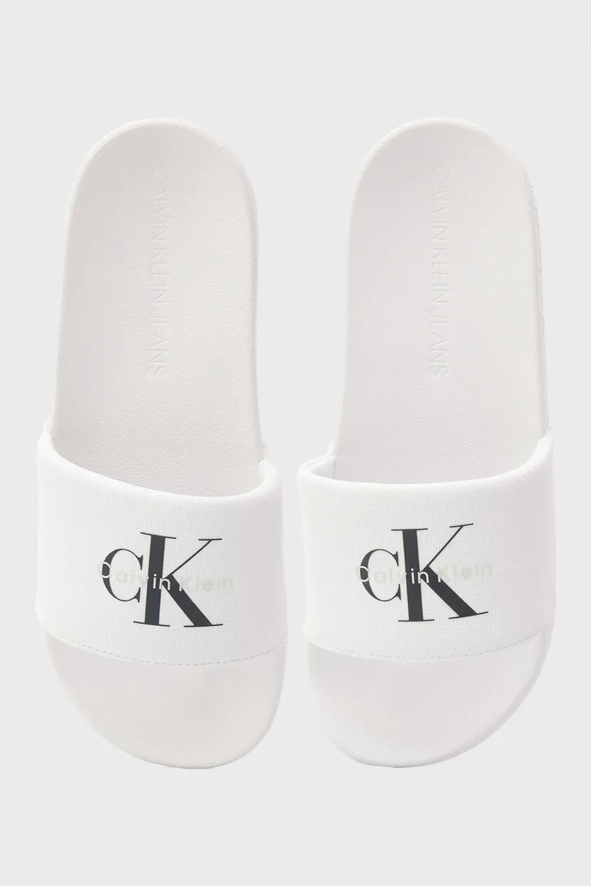 Жіночі білі слайдери MONOGRAM 4