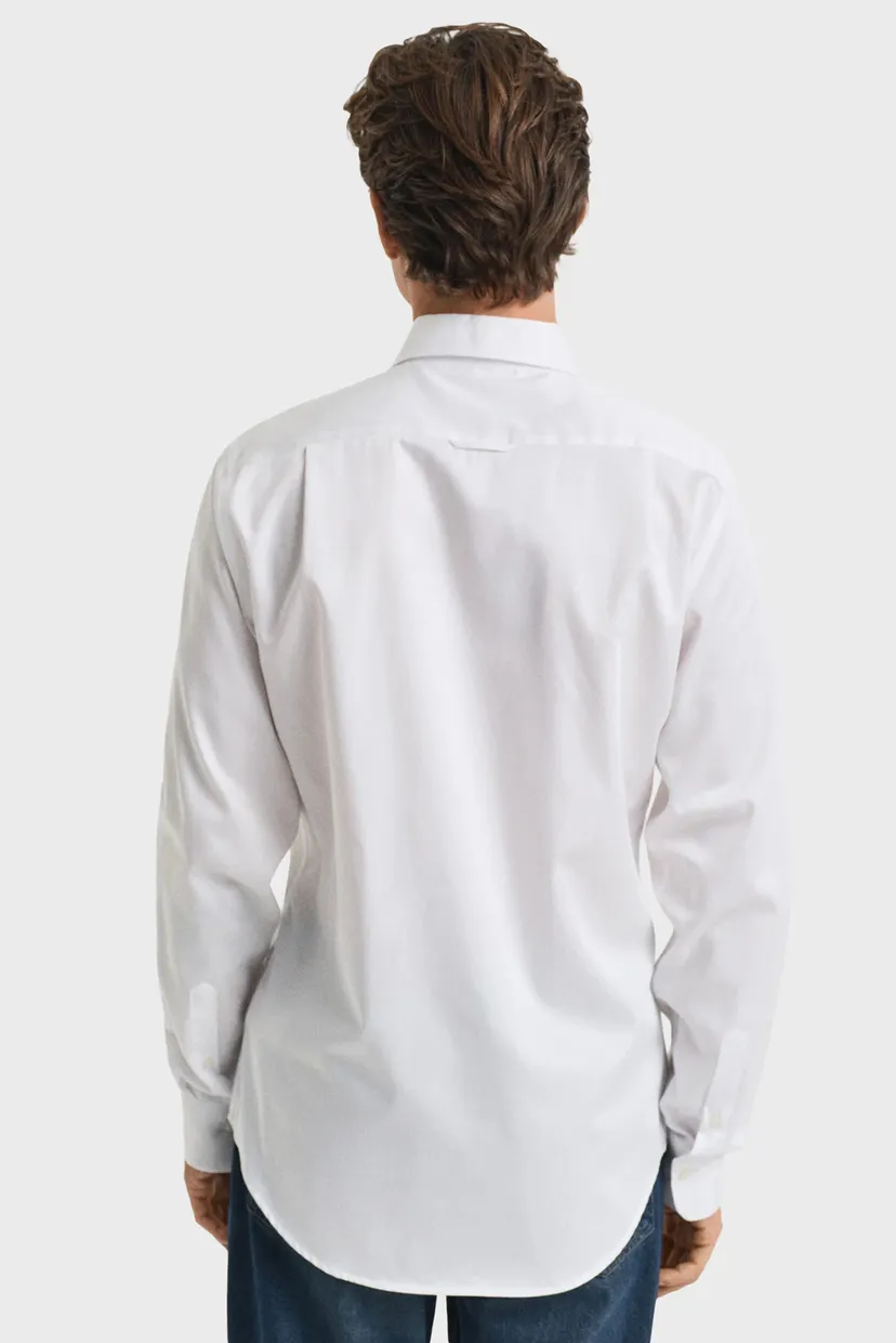 Мужская белая рубашка SLIM SATEEN SHIRT 3