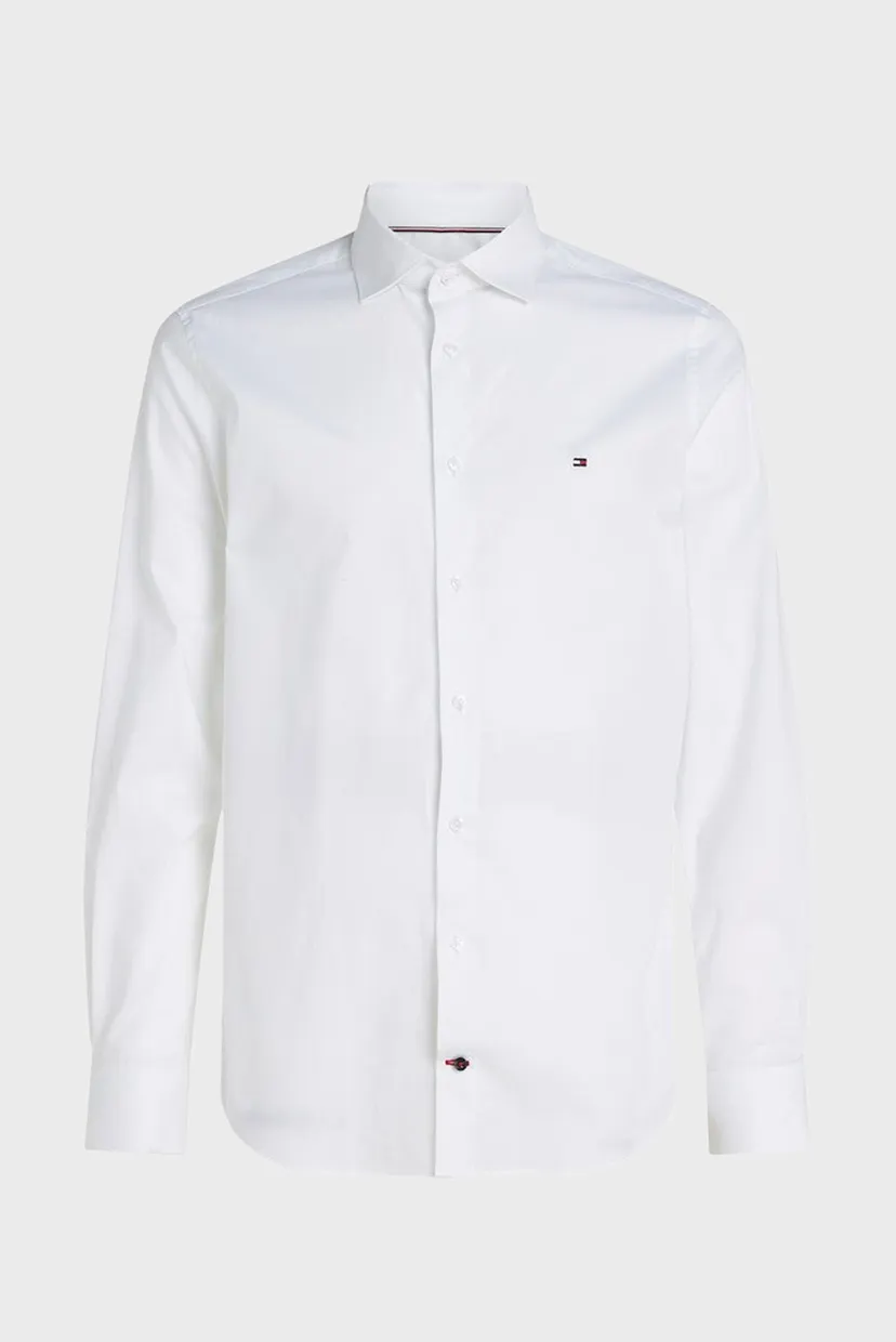 Мужская белая рубашка POPLIN 5