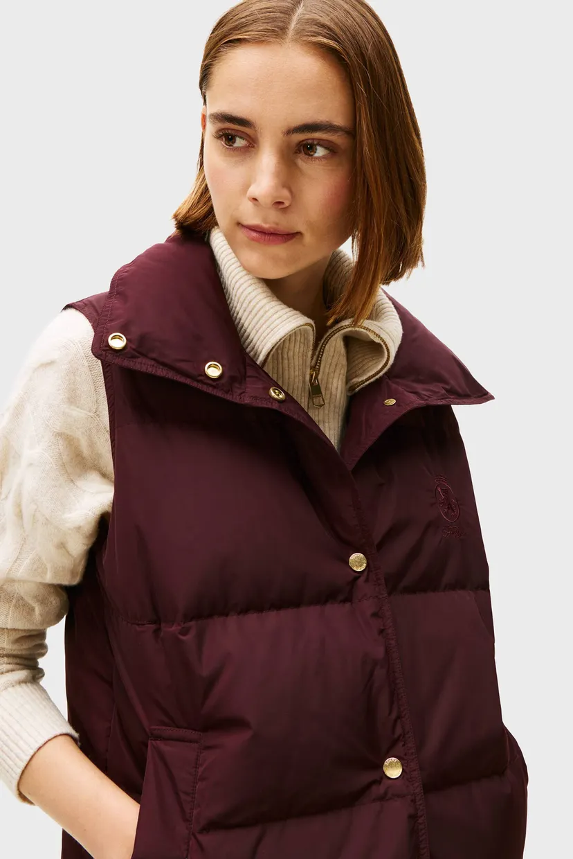 Жіночий бордовий жилет REG VEST 4