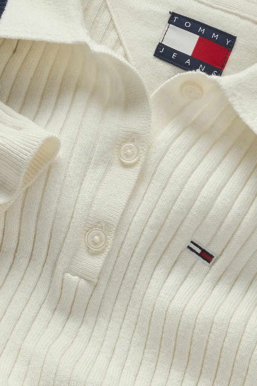 Женское белое поло TJW ESSENTIAL LS POLO 5