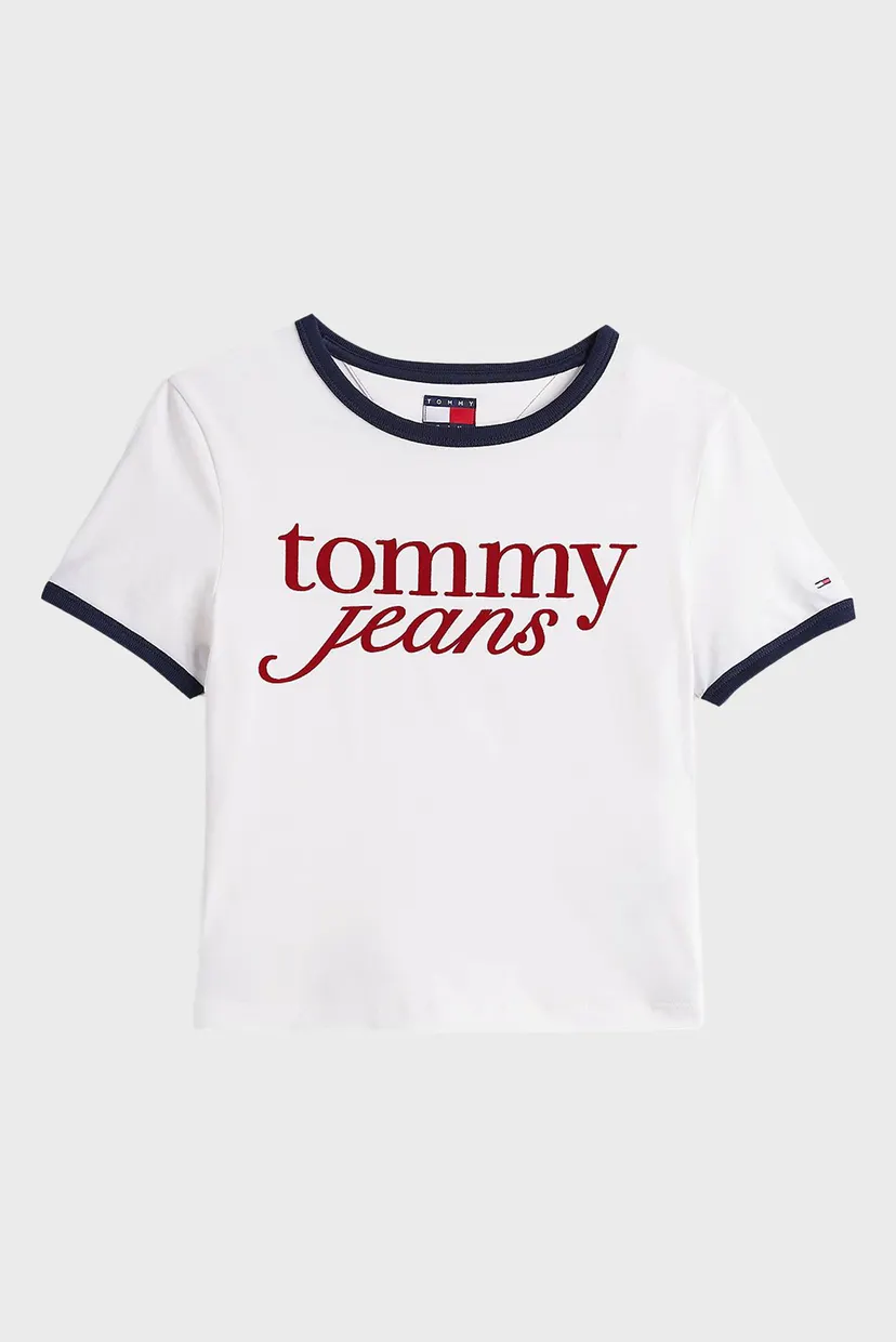 Жіноча біла футболка TJW SLIM SH SCRIPT RINGR 5