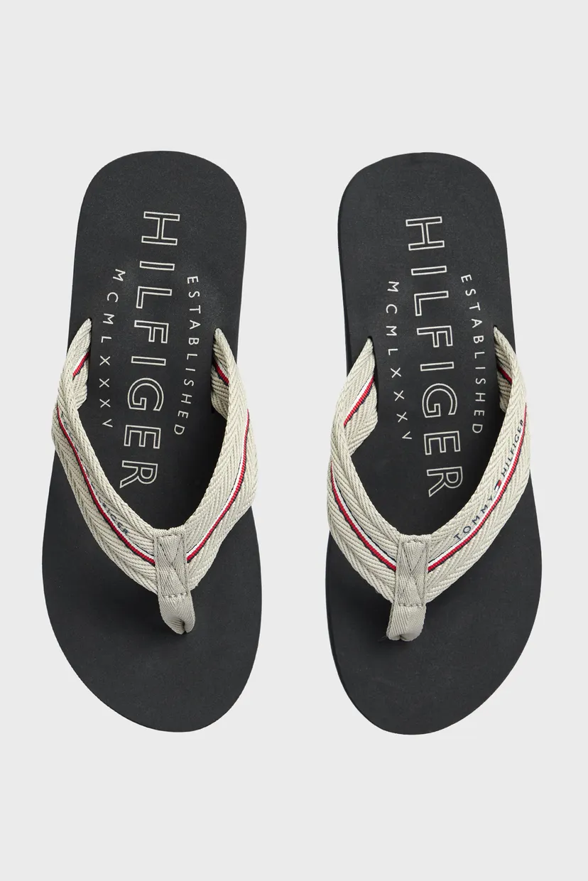Мужские бежевые вьетнамки CORPORATE HILFIGER BEACH SANDAL 4
