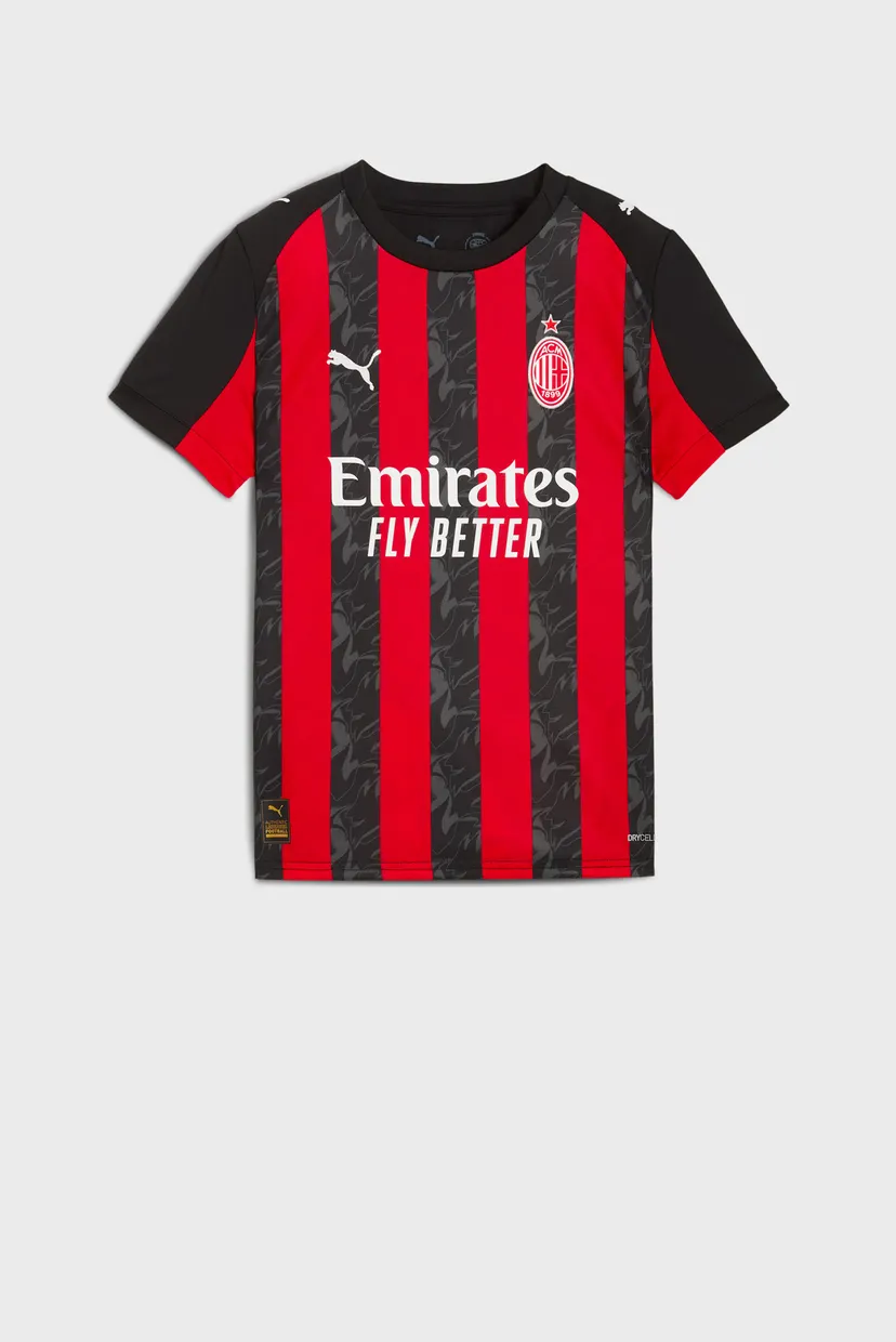 Дитяча чорна футболка у смужку AC Milan 25/26 Home Jersey Youth 5