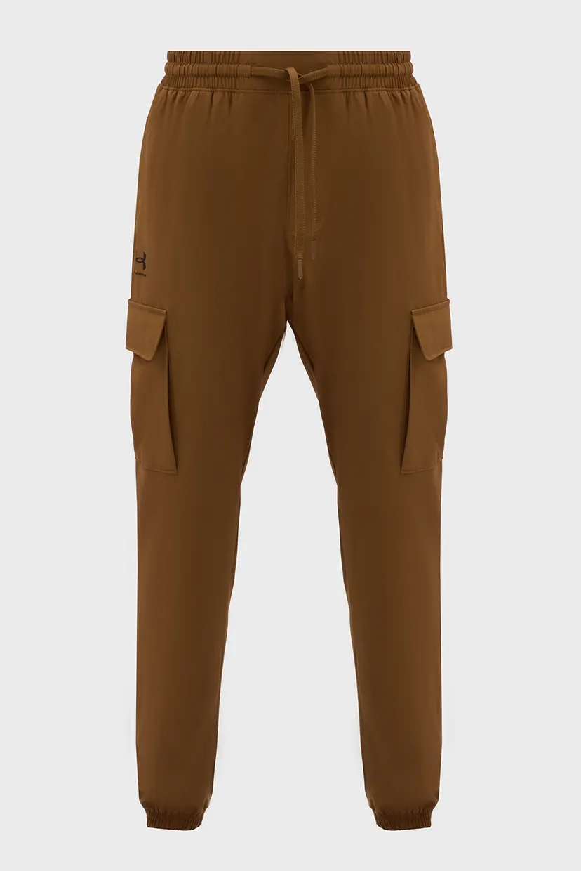 Мужские коричневые спортивные брюки UA Vibe Woven Cargo Pants 6