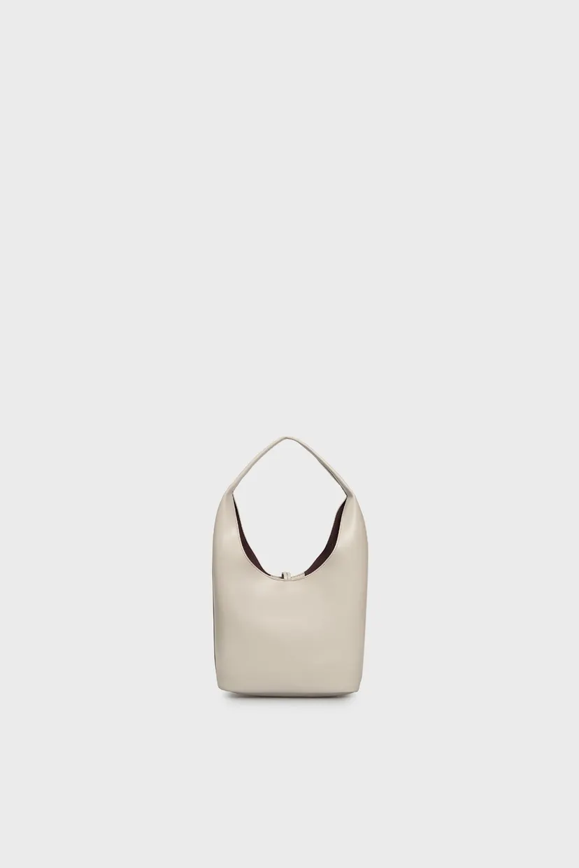 Женская белая сумка STONE LOCK SLOUCHY SMALL SHOULDE 4